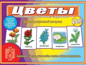 Цветы лесные,полевые.луговые - игровой демонстр.материал. Бурдина