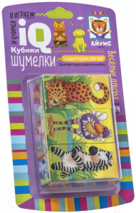 Умные кубики. Шумелки. 6 штук. Веселые друзья. Айрис