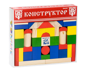 Конструктор Цветной 65 дет. Томик