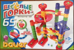 Конструктор Веселые горки. 65 дет. Кроха