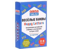 Веселые буквы. Запоминаем англ/алф и составляем слова. Вако