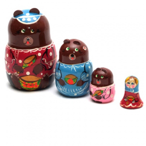 Матрешка Три медведя 4 перс.Р45/751 (РНИ)