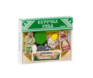 Сказка Курочка Ряба 17 дет. Томик (дерево)
