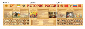 Стенд "История России" 1,2х1 м (3 шт) 