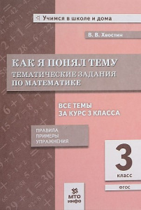 Как я понял тему. Математика 3 кл. Хвостин. МТО