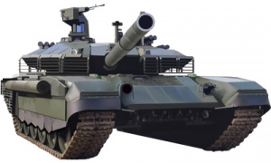 15595 Танк Т-90М Прорыв. Вырубная фигурка