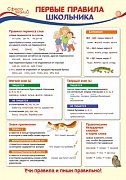 13354 Первые правила школьника. Плакат А3  Сфера