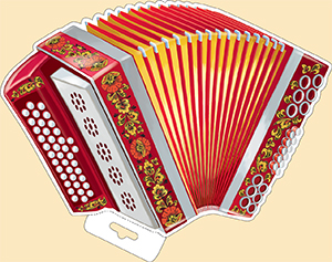 29.955 Мини-плакат Гармонь. 