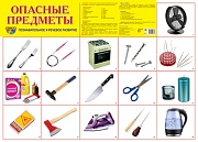 Опасные предметы. Дем.плакат А2 Сфера