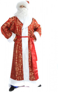 Костюм Дед Мороз Боярин (разм.50-52) красный
