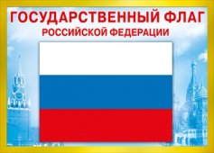 070.776 Государственный флаг РФ. Плакат А4