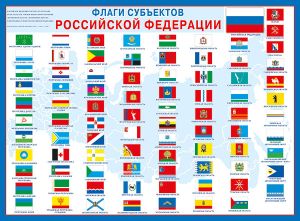 071.344 Флаги субьектов РФ. Плакат А2