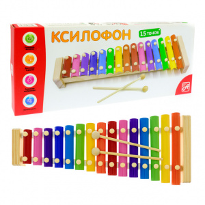 Ксилофон 15 тонов дерево РДИ 1015а