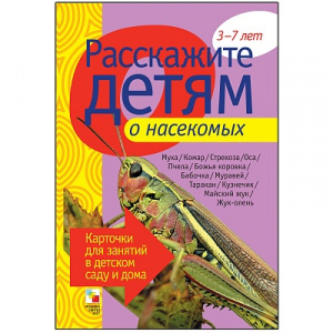 Расскажите детям о насекомых. Карточки А5