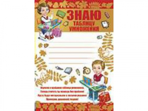 01.806 Знаю таблицу умножения