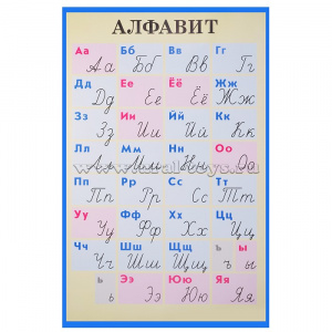 Алфавит. Печатн и рукописные буквы. Нагл.пос. Бол.