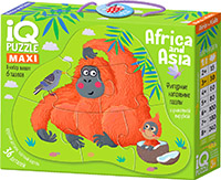 Африка и Азия (Africa & Azia).	IQ Пазл Напольный 3+. Айрис