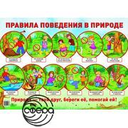 Правила поведения в природе. Плакат А2 Сфера