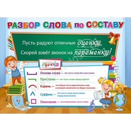 070.164 Разбор слова по составу. Плакат А2