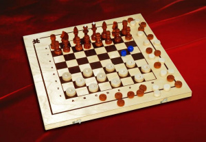 Шахматы, шашки, нарды 3 в 1 ШК-1 (400*210)