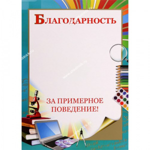 01.394 Благодарность А4