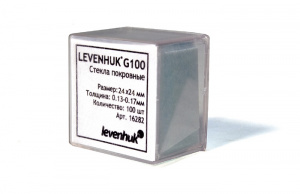 Стекла покровные Levenhuk G100, 100 шт.