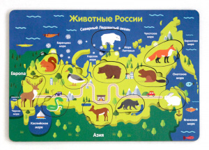 Рамка-вкладка Животные России. (дерево) арт.0094