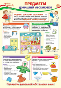 13410 Предметы домашней обстановки. Плакат А3 Сфера