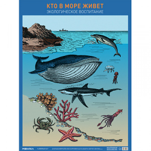 Кто в море живет. Плакат. Мозаика