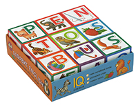 Умные кубики. 9 кубиков в поддончике. Алфавит. English . 4+. Айрис