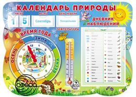 Стенд Календарь природы с карточками. Сфера.