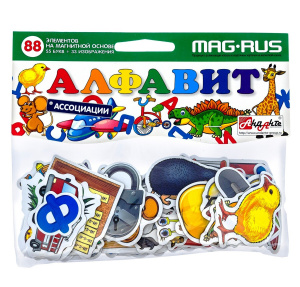 Алфавит Ассоциации 88 эл. магнит.арт.NF1025 MAG-RUS 