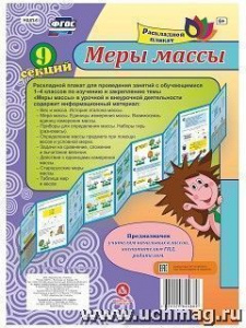 Меры массы. Раскладной плакат.  НШЛ-6