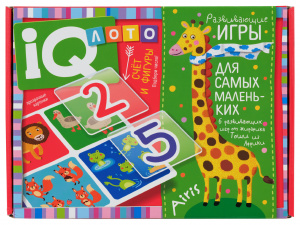 Счёт и фигуры. Подбери число. Пластиковое лото для малышей . Айрис