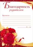 85.410 Благодарность родителям