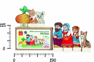 Репка - персонажи сказки.(микрогофра) КФДИ