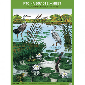 Кто на болоте живет. Плакат. Мозаика
