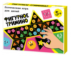 Фигурное тримино. Логическая настольная игра для детей. ДК