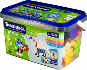 Конструктор СНЕЖИНКА 75 дет. Тимошка
