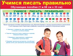 84.618 Пиши буквы правильно. Плакат-полоска