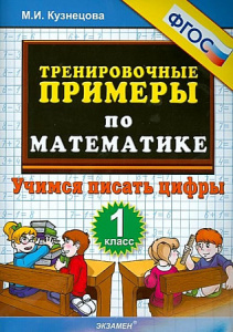 Тренировочные примеры.Учимся писать цифры. 1кл. Эк