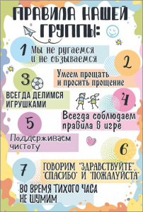 0801026 Правила нашей группы. Плакат