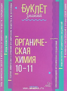 Буклет знаний. Органическая химия 10-11 классы (Литера)