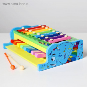 Металлофон с клавишами (25,5*18*7,5 см.)