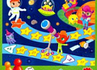 В космосе. Игра-ходилка для малышей Геодом
