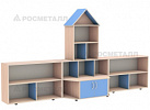 Стеллаж игровой "Теремок" (3100х600х1674 мм)